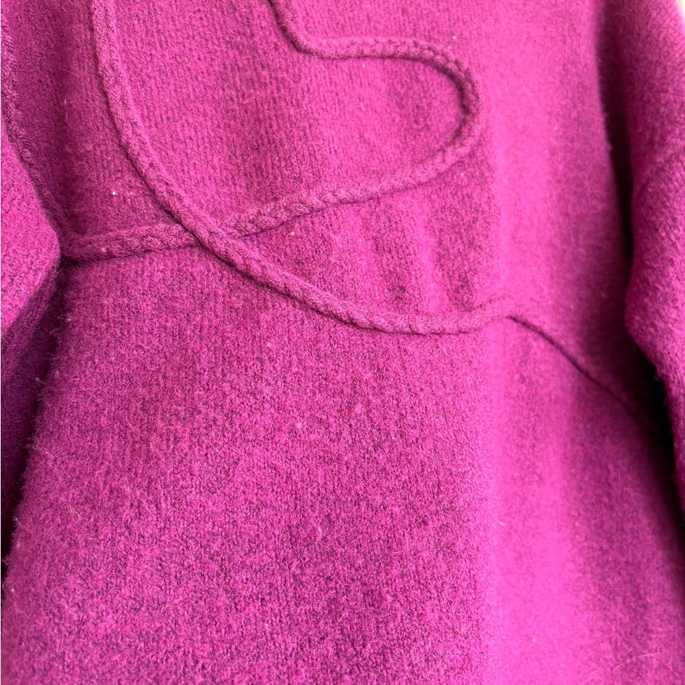 RW&CO. Magenta Cowl Neck Sweater with Heart Detail - Picture 5 of 8